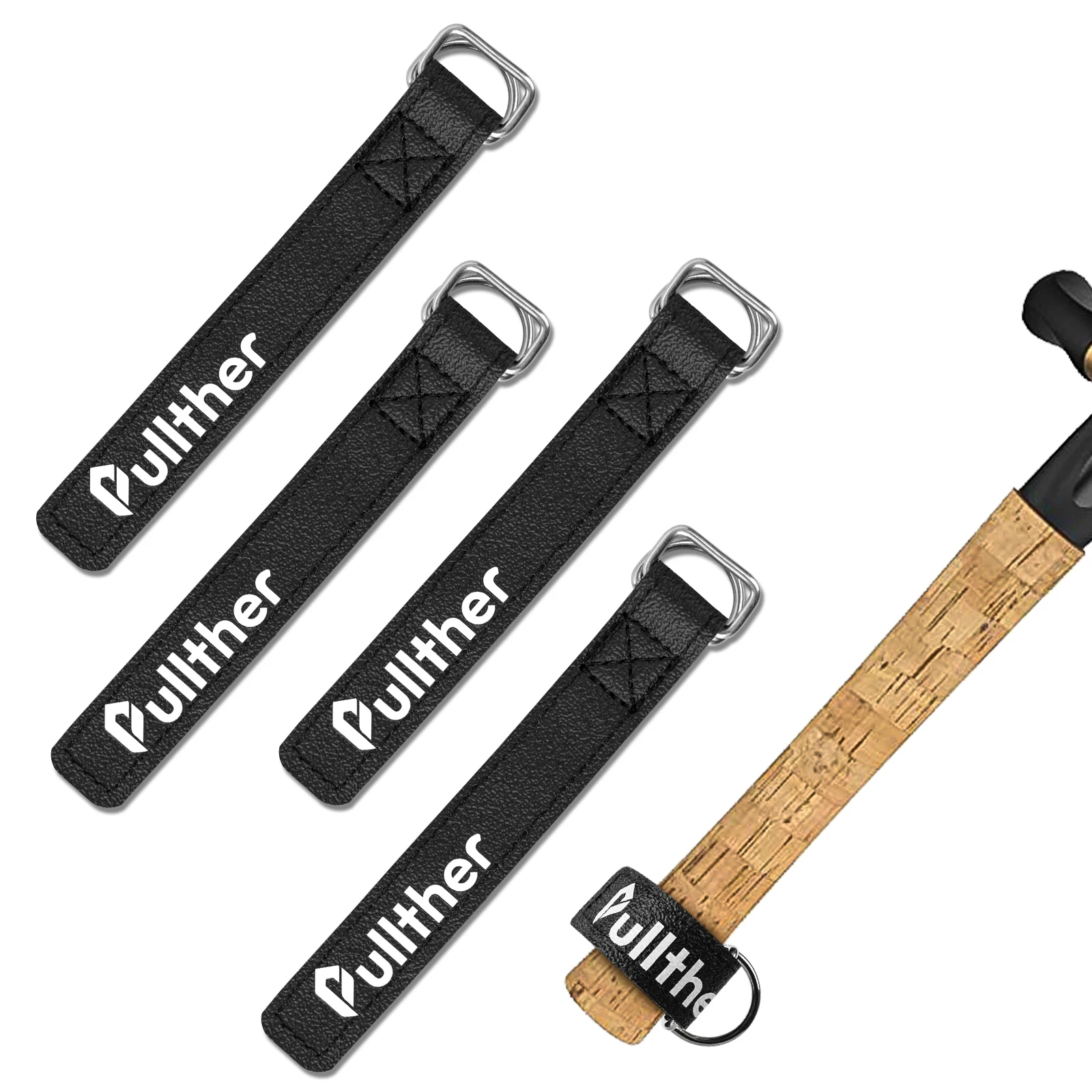Fishing Pole Belt Ties 17.5cm Fishing Rod Holder Straps Fishing Tackle Ties Wrap Casting Rod Strap