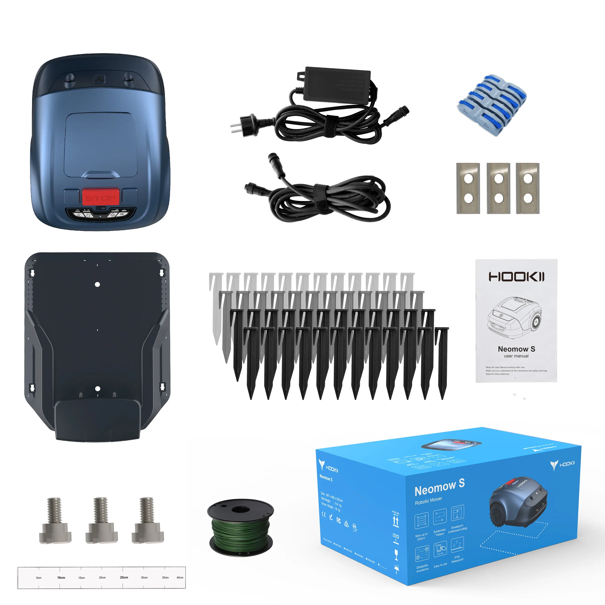 AKX M18e  Electric Robot Lawn Mower 24V Home DIY Efficient Self-Propelled Cordless GPS Cutting for Grass