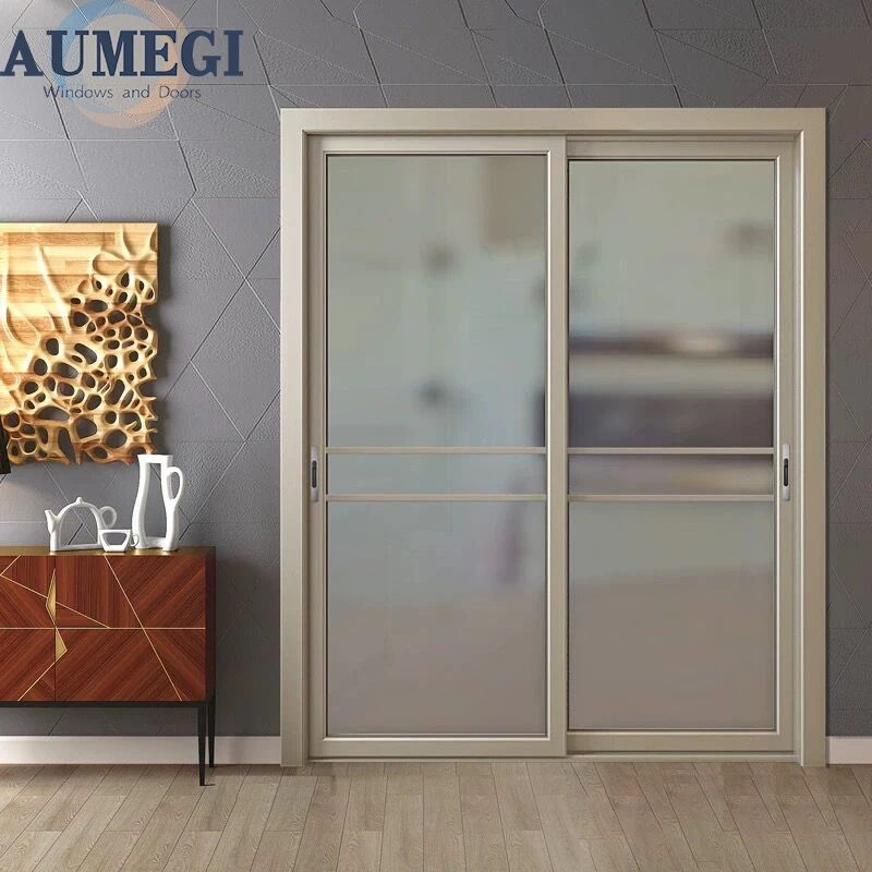 Aumegi Popular Design China Sliding Door Big Glass Sliding Door Partition Wall Sliding Doors