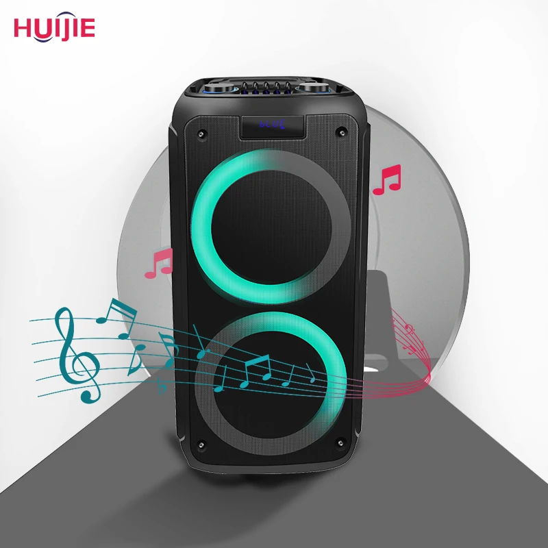 Modern Design Manufacturer 100W Colorful Party Lighting 8 Inch Wireless Portable Speaker Box