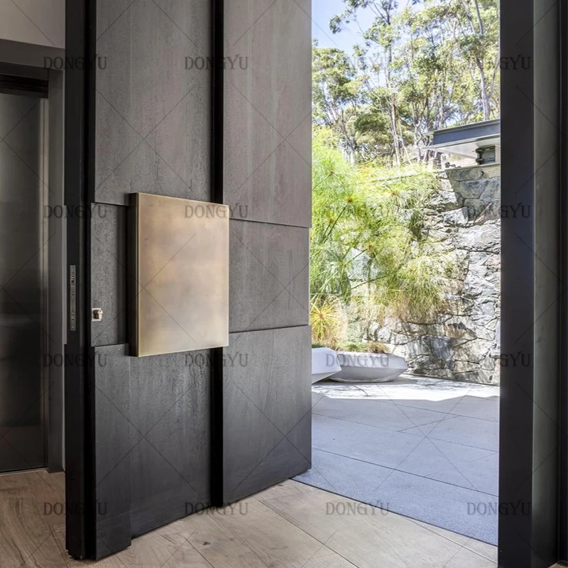American Modern Design main Exterior Front Entry Doors High Quality Security Stainless Steel Door With Smart Lock