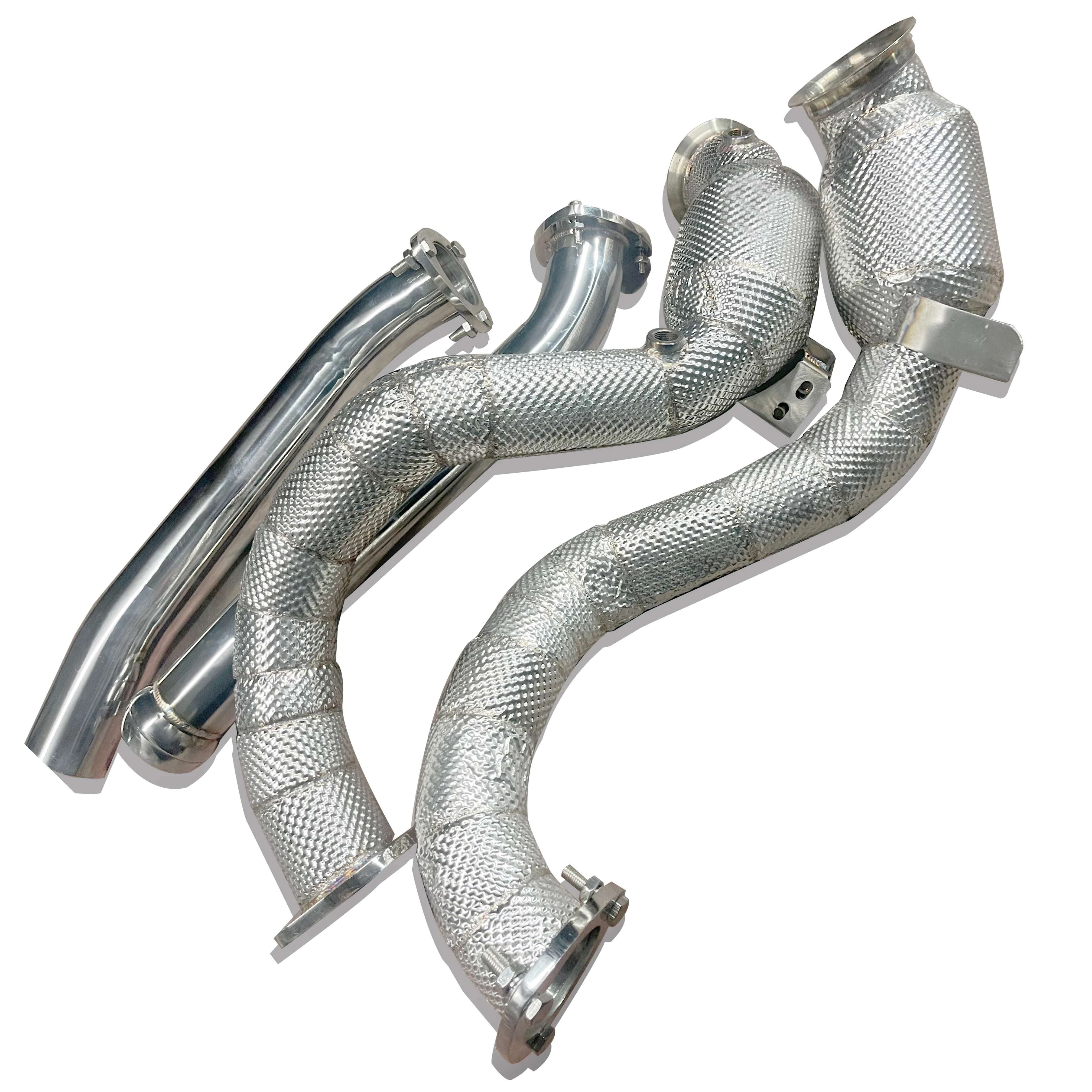 China Manufacturer front pipe catless downpipe for AstonMartin DB11/4.0T V8