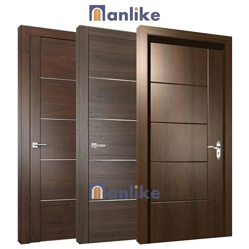 Поставщик Anlike передняя одноместная кухня Современная серая классическая офисная Водонепроницаемая новая деревянная дверь для спальни