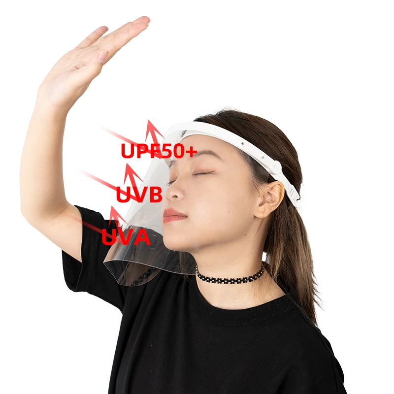 Wholesale UV proof Adjustable Face Shield for Lab Clear Anti UV Reusable Faceshields