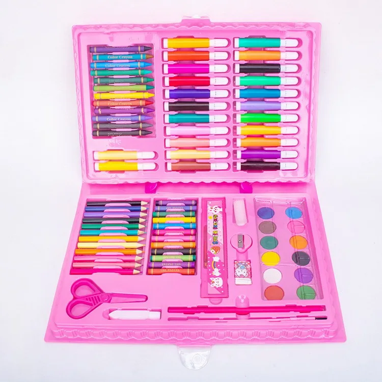 86 Piece Paintbrush Art Gift Children Watercolor Pen Painting Suit