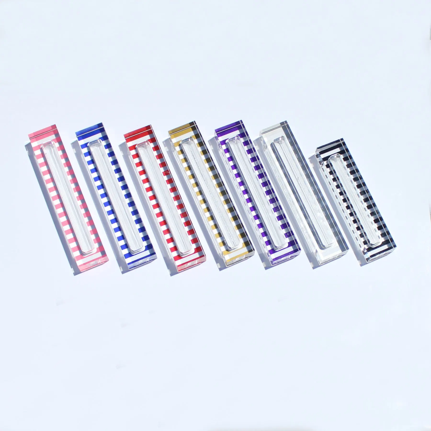 Multicolor Acrylic Judaica mezuzah case gift Factory Custom Jewish Lucite mezuzah Modern present Judaism scroll holder Waterdale