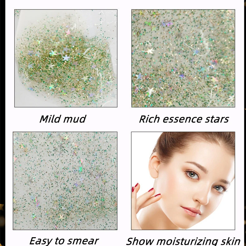 Wholesale Hot Popular Product Star Glow Oil Control Deep Clean Pores Silky Peel Off Facial Mask  Mud For Skin Care