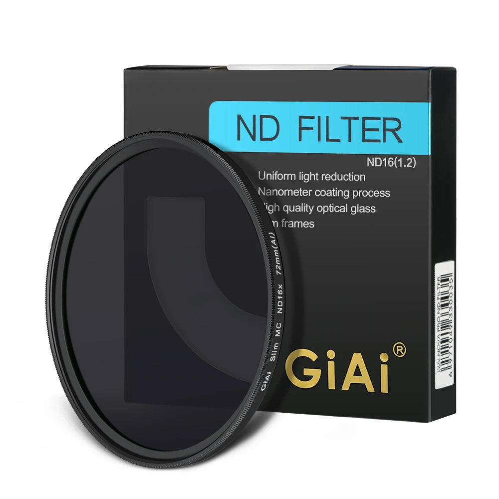 GiAi 72mm 77mm 82mm 86mm ND16 filter Camera ND filter for camera lens