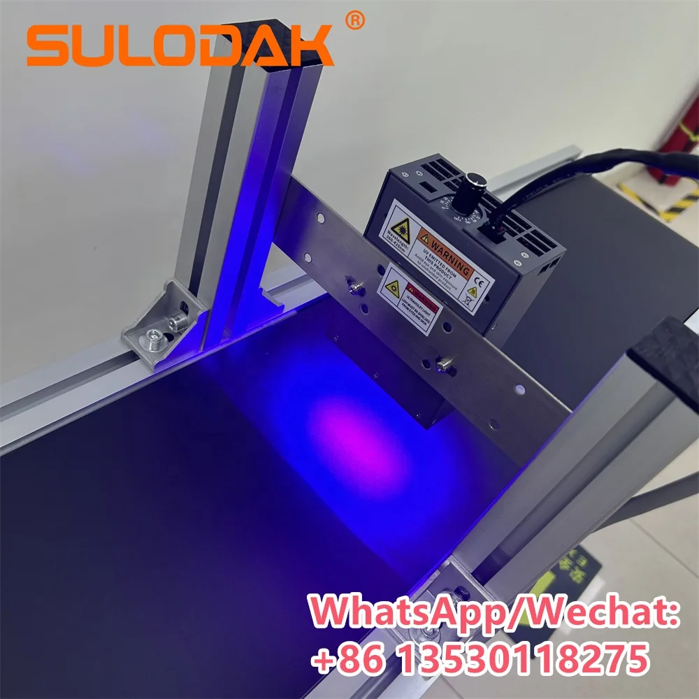 UV LED Air cooling System Emitting Area 70mm*20mm UV  Curing Light UV glue Drying Conveyor belt guide