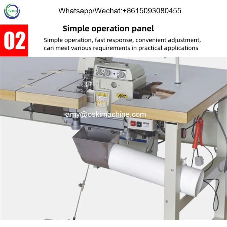 Automatic Overlock Sewing Machine Edging Sewing Machine Used For Shoes/Bags