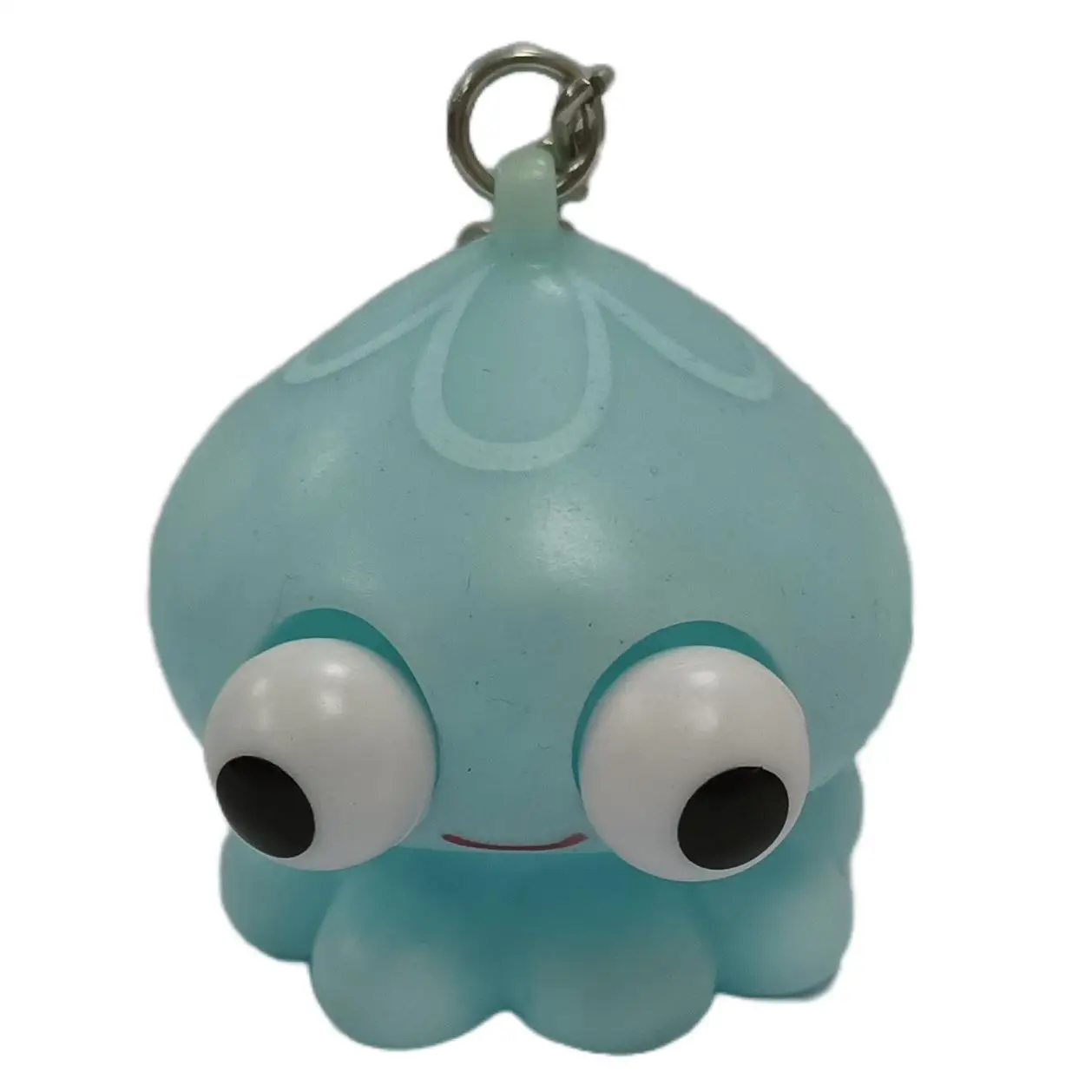 Factory novelty and quirky plastic poop keychain , Squeeze eyes toy animal 3D soft pvc keychain