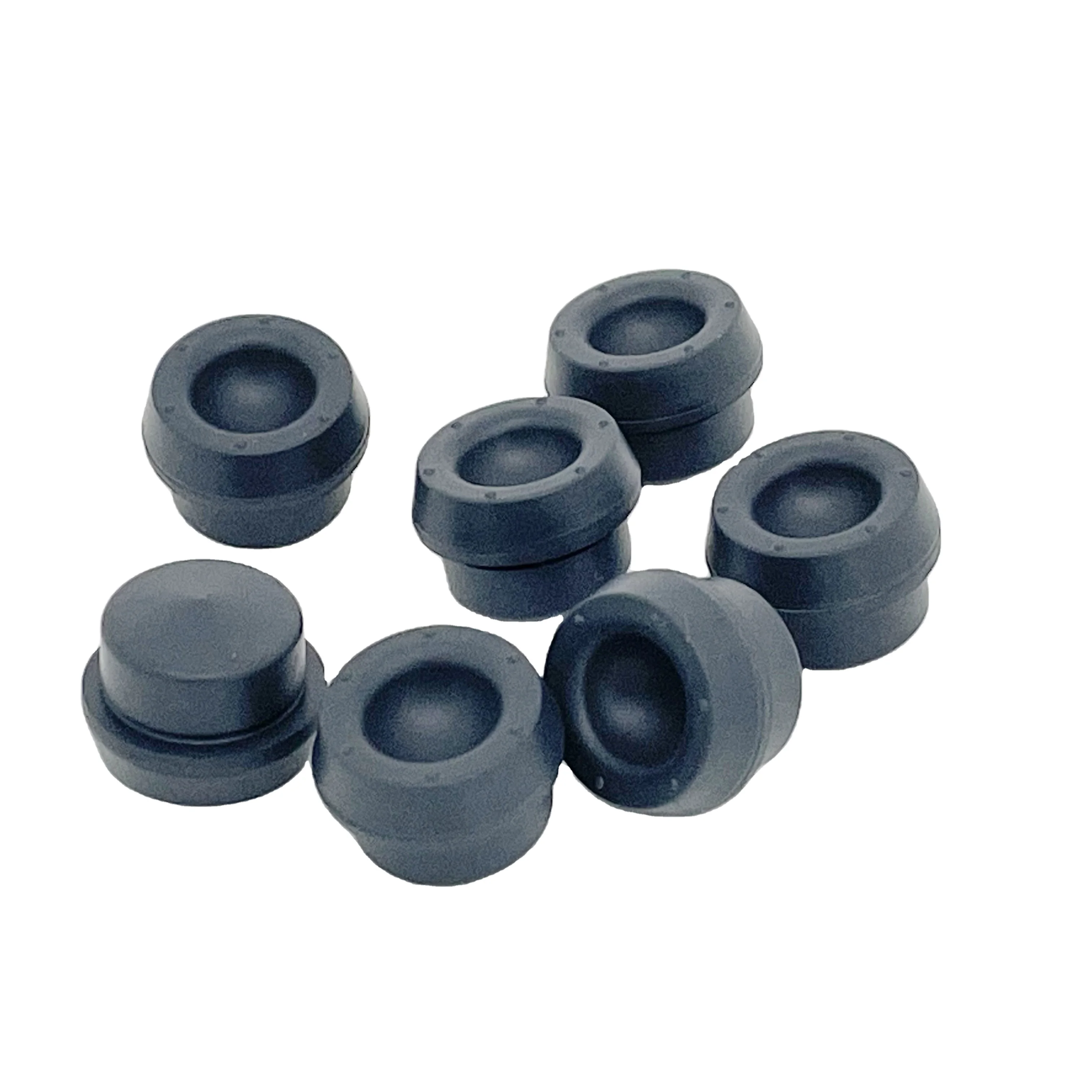 Butyl Rubber Stopper with Plastic Cap for Blood Collection Test Tube for Laboratory Use Lids Bottle Closures