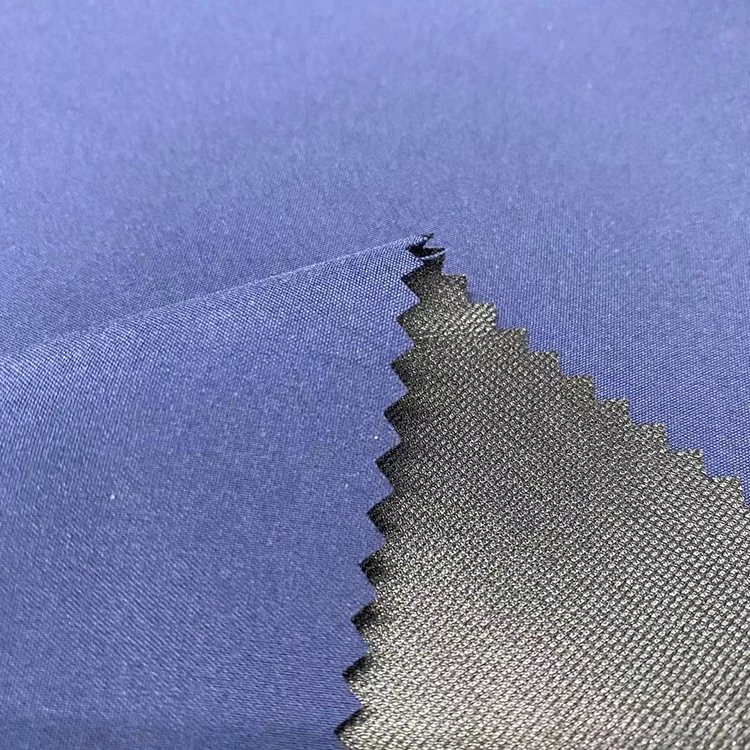 3 layer bonded waterproof fabric 4 way stretch polyester windproof outdoor fabric softshell jacket