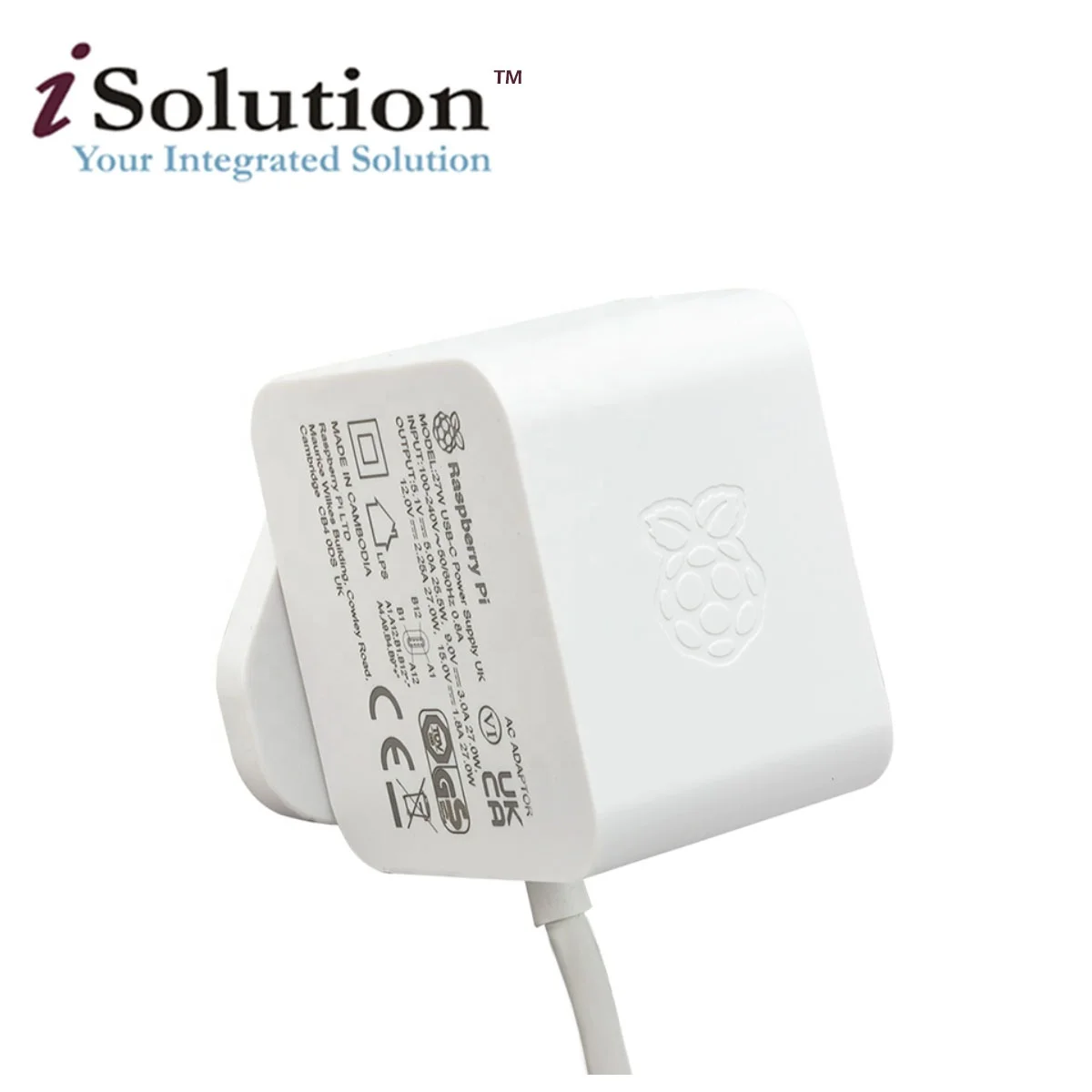 Official Raspberry Pi 27W USB C Power Supply Compatible for PD Charing EU US UK Plug 5.1V 5A for Raspberry Pi 5