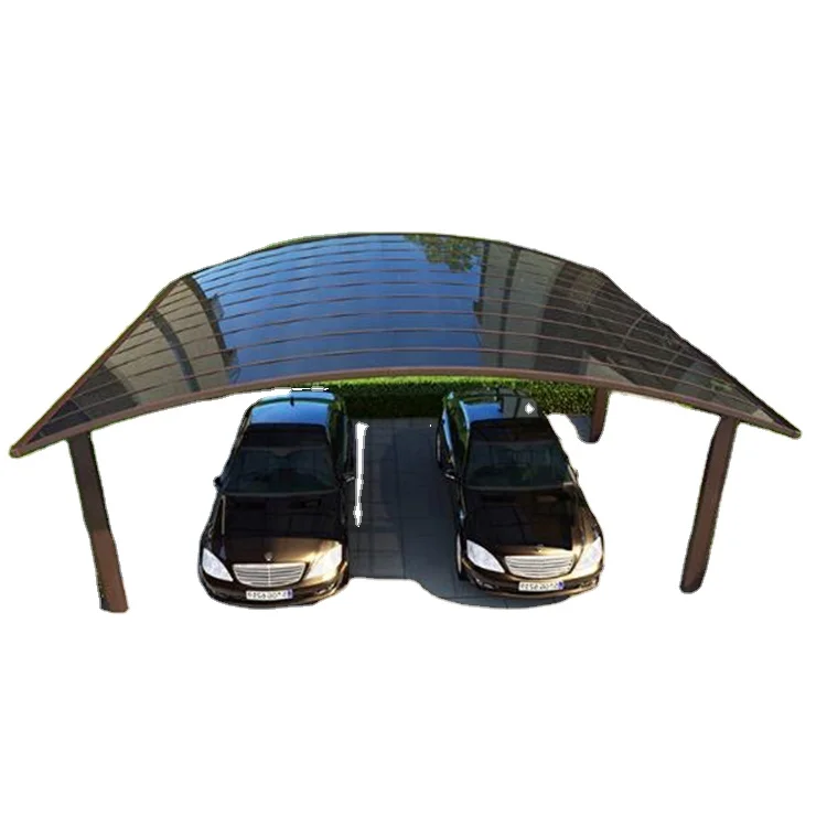 Outdoor Carport Wind Resistance Parking Patio Cover Aluminum Car Shelter Awning
