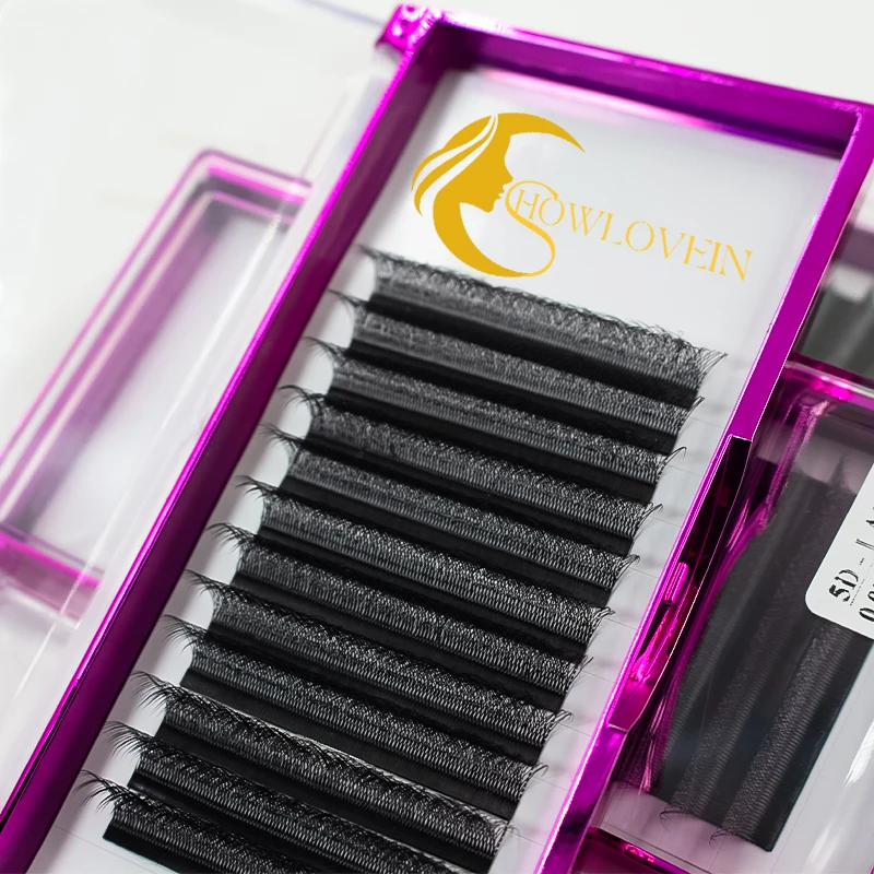 New W Y Shape Clover Lash Extension 0.05 0.07mm C D Private Label Clover Lash Extensions