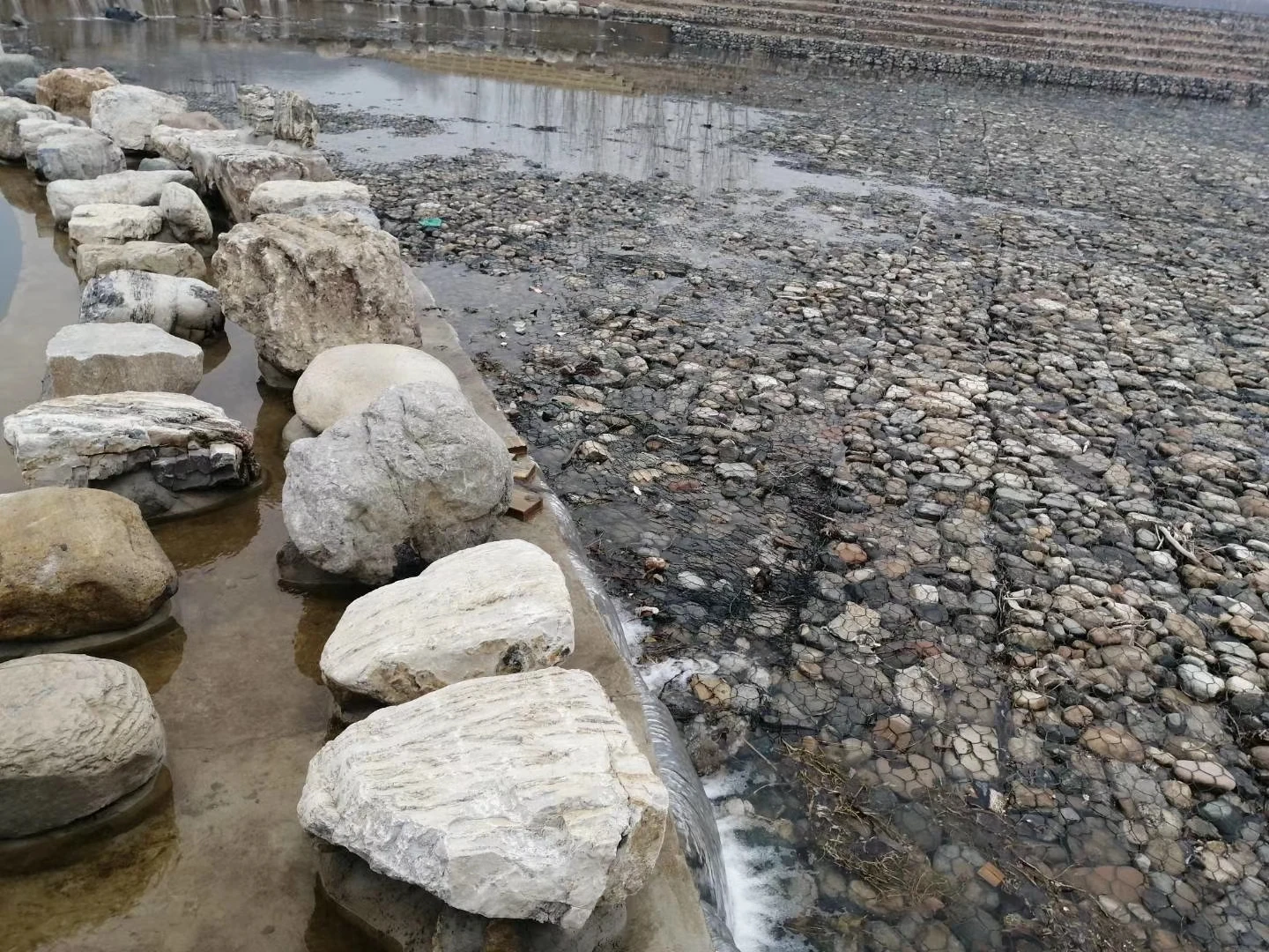 white with stripe 150-1000mm big size of river stone rocks for waterfall landscape