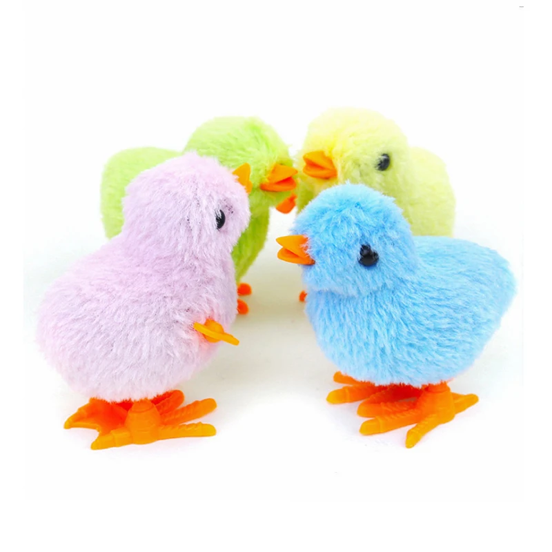 Wholesale Animal Plush Toy Funny Wind Up Jump Jumping Chicken Plush Toy