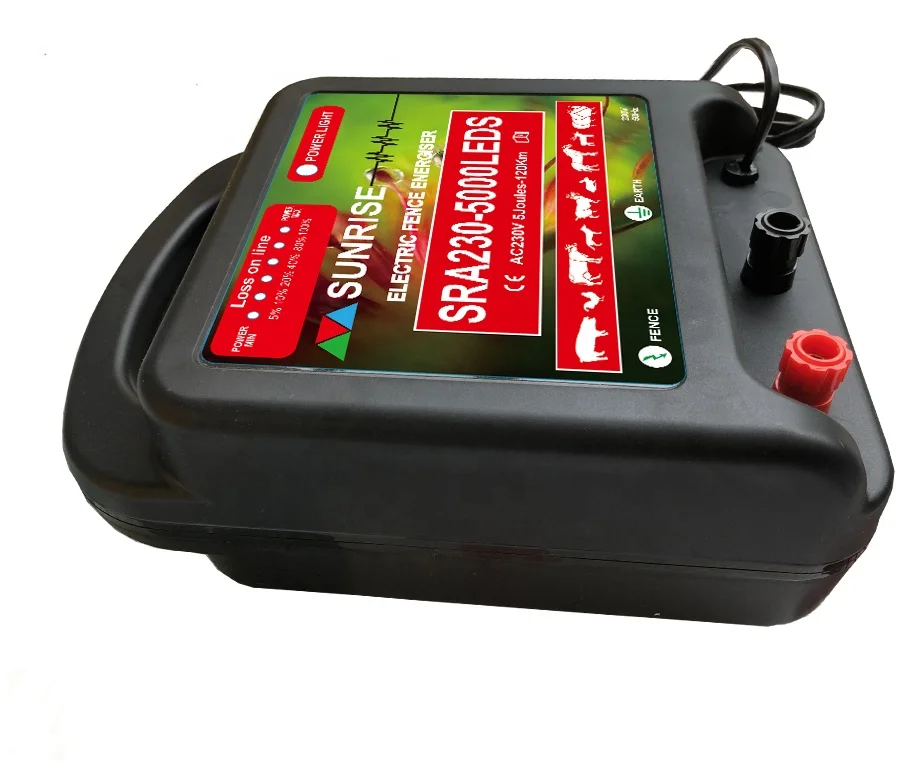 Waterproof electric fence energizer & electric fencing system