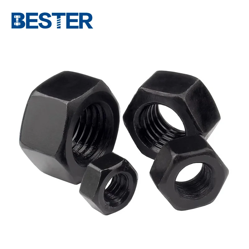 Stainless steel grade8 zinc black nut roasting machine small nut packaging machine pitch lock hex  nut