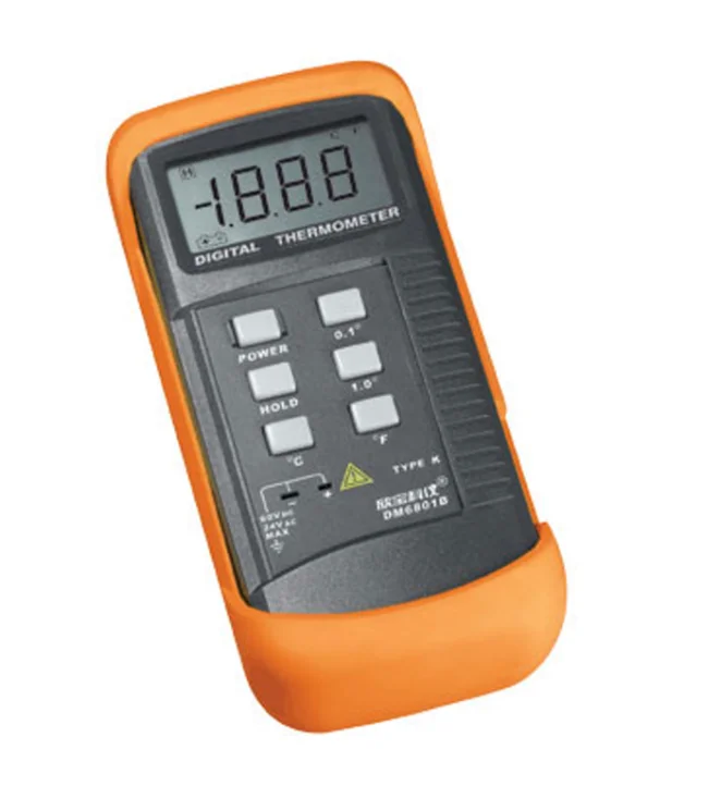 Thermometer DM6801B Celsius/Fahrenheit conversion function -50-1300 degrees Celsius digital display