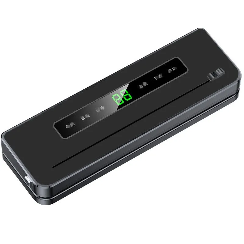 portable black high quality powerful Automatic Air Sealing System for Food Preservation