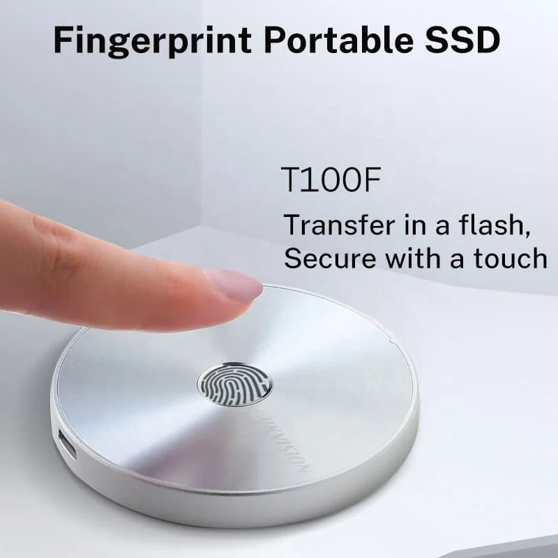 HITOSINO Fingerprint T100F Mini USB 3.1 Disk HD Hard Drive Solid State Disco Duro 2TB 512gb 256gb 128 1TB External Portable SSD
