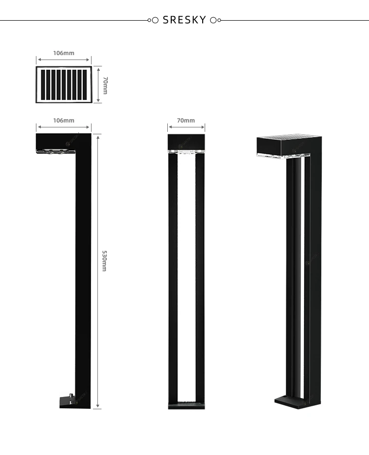 Solar light garden outdoor decoration all in one led solar lawn lights With Good Service