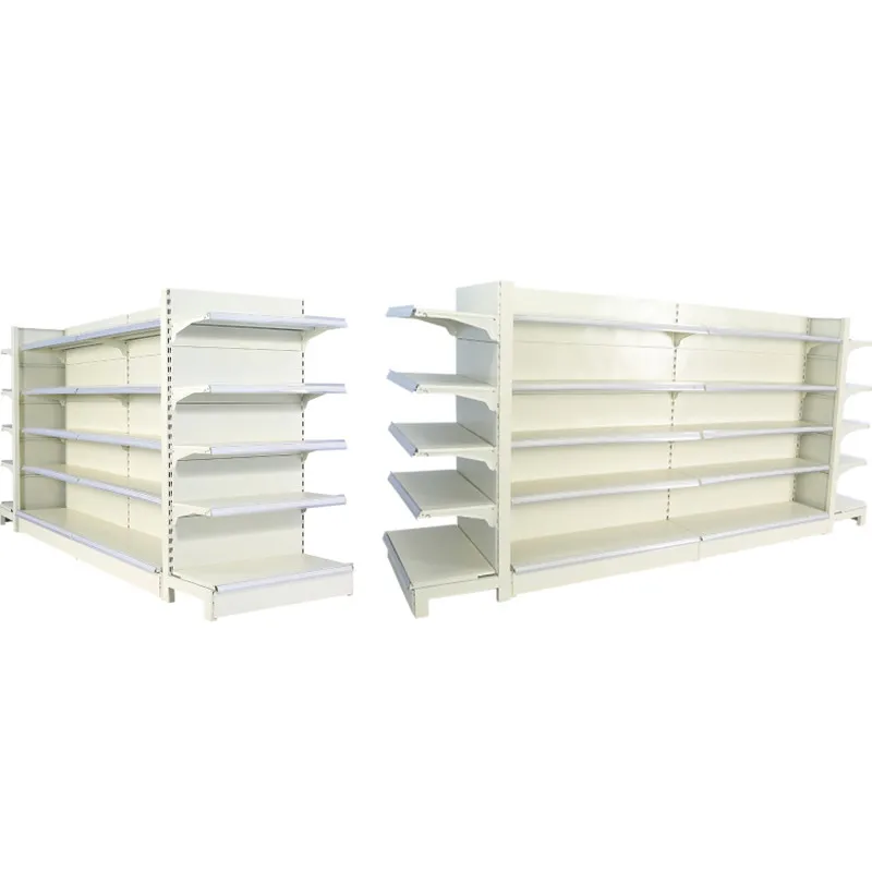5 Tier Supermarket Vegetable Fruit Rack Display Shelf Metallic Supermarket Shelves