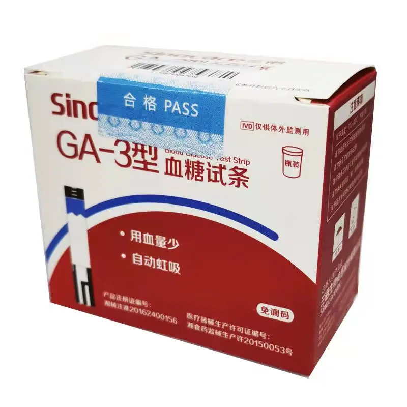 Фабричное производство, различные тест-полоски для измерения глюкозы в крови