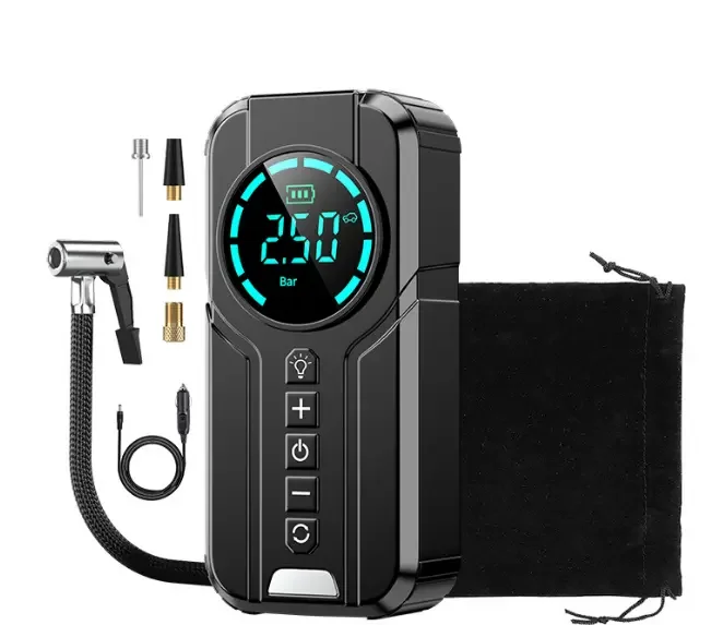 Kingshowstar 12V Portable Electric Mini Wireless Car Air Pump Inflator ABS Digital Tire Pressure Monitor Box Packed