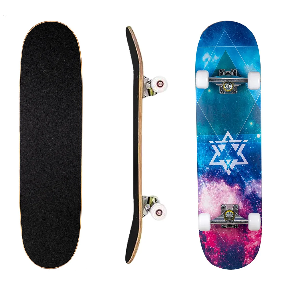 Best quality Custom Logo Pattern Color Size Board Skate With Free Wrench Freestyle Skateboard