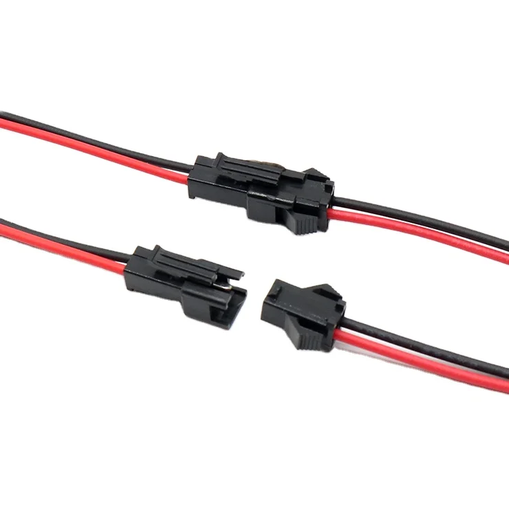 
Professional Manufacture 24V Led Cables 22Awg Jst Sm 2Pin Connector Cable Sm Connector 