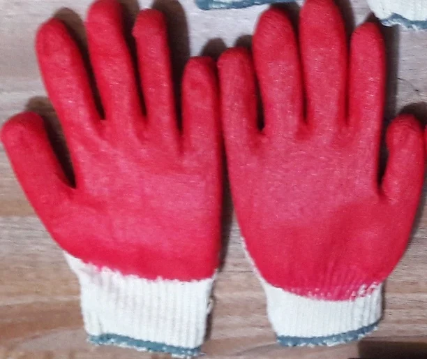 
High Quality Vietnamese Half Coated Gloves - Natural Latex Half Coated Cotton/Polyester Gloves 