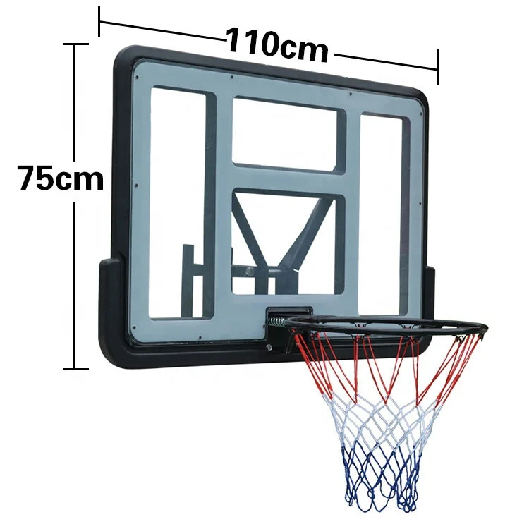 Kids Adults Indoor Outdoor Home Wall Mounted Basketball Ring Backboards With Net