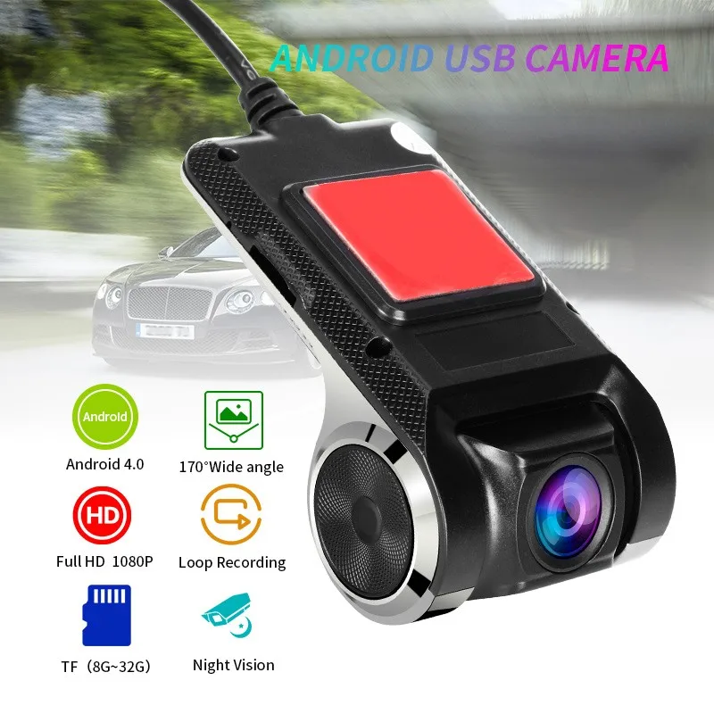  1080p HD USB Автомобильный видеорегистратор Камера ADAS для Android автомобильный dvd