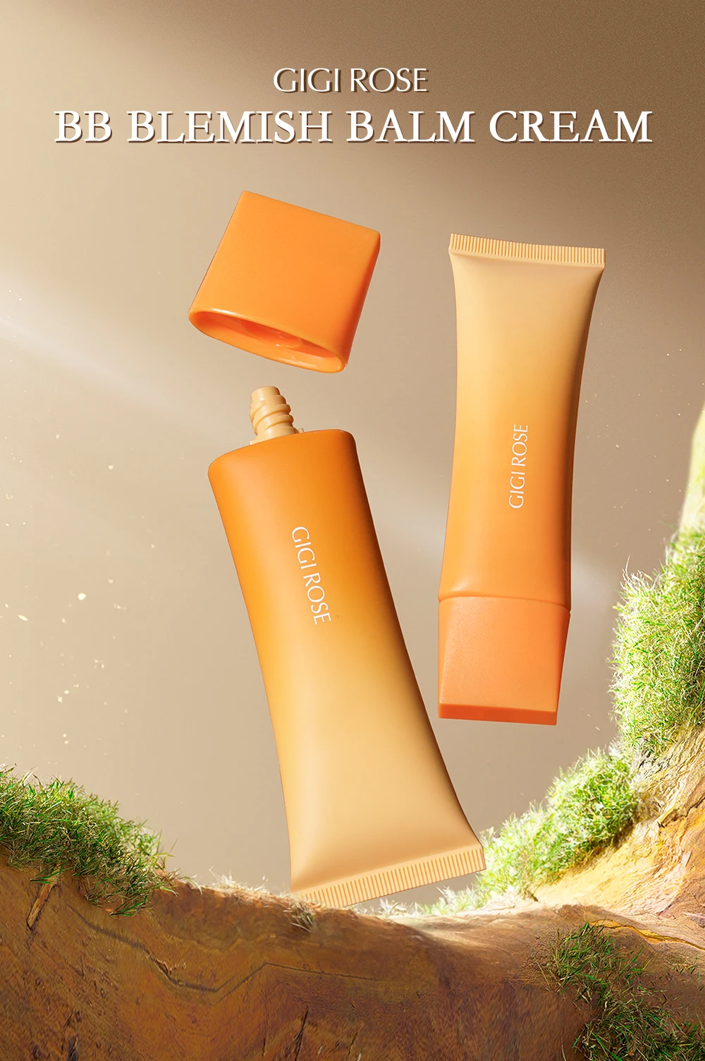 GiGi Rose Premium Quality BB Cream High Coverage Makeup Base Long-lasting Formula Natural Finish Foundation