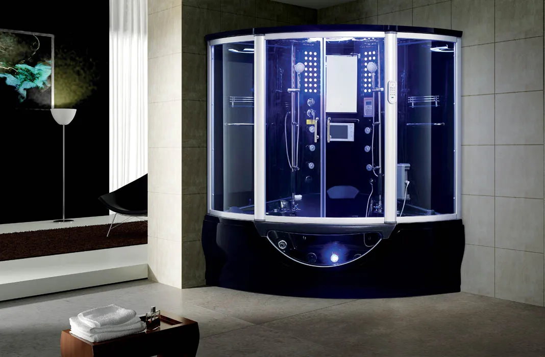 Multi-functional Large Discount Luxury Steam Sauna Room Shower Cabin Bathtub With 6 mm Tempered Glass