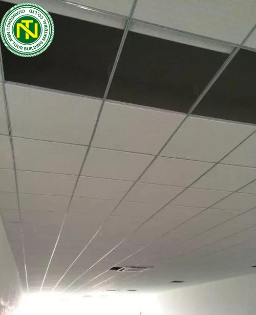 
China factory Good price 7 MM /8 MM/9 MM thick PVC laminated gypsum board ceiling tiles 