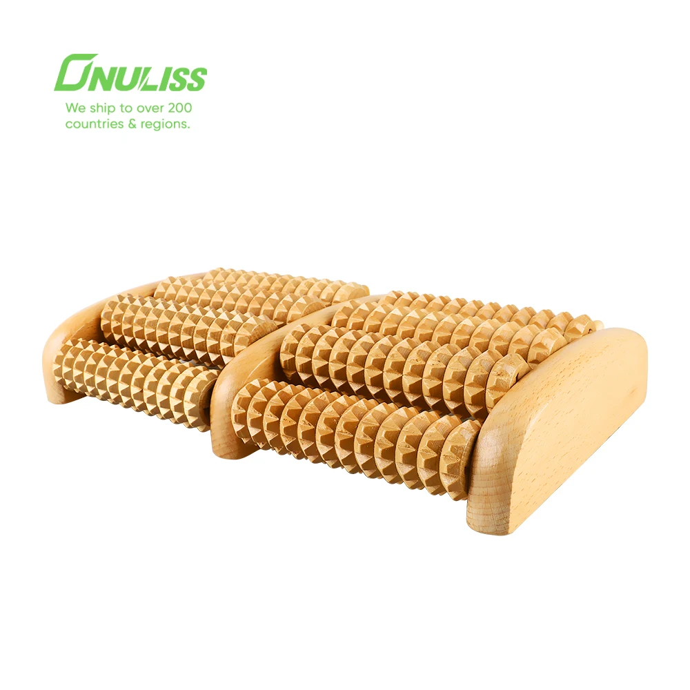 All Natural Wood Massage Roller Wooden Foot Massager for Relax and Relieve Plantar Fasciitis