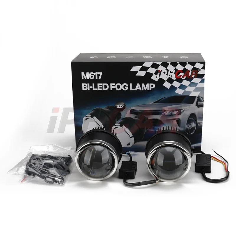  IPHCAR M617 3 дюймов LED противотуманная фара 3000K 3800K 4300K 5500K с универсальные