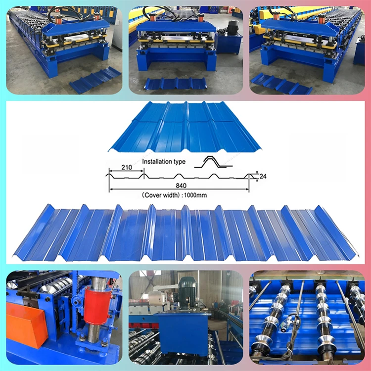 Peru Machine To Manufacturer Tr4 Tr5 1000 Zinc Calamines Tr4 Tr5 Roll Forming Machine