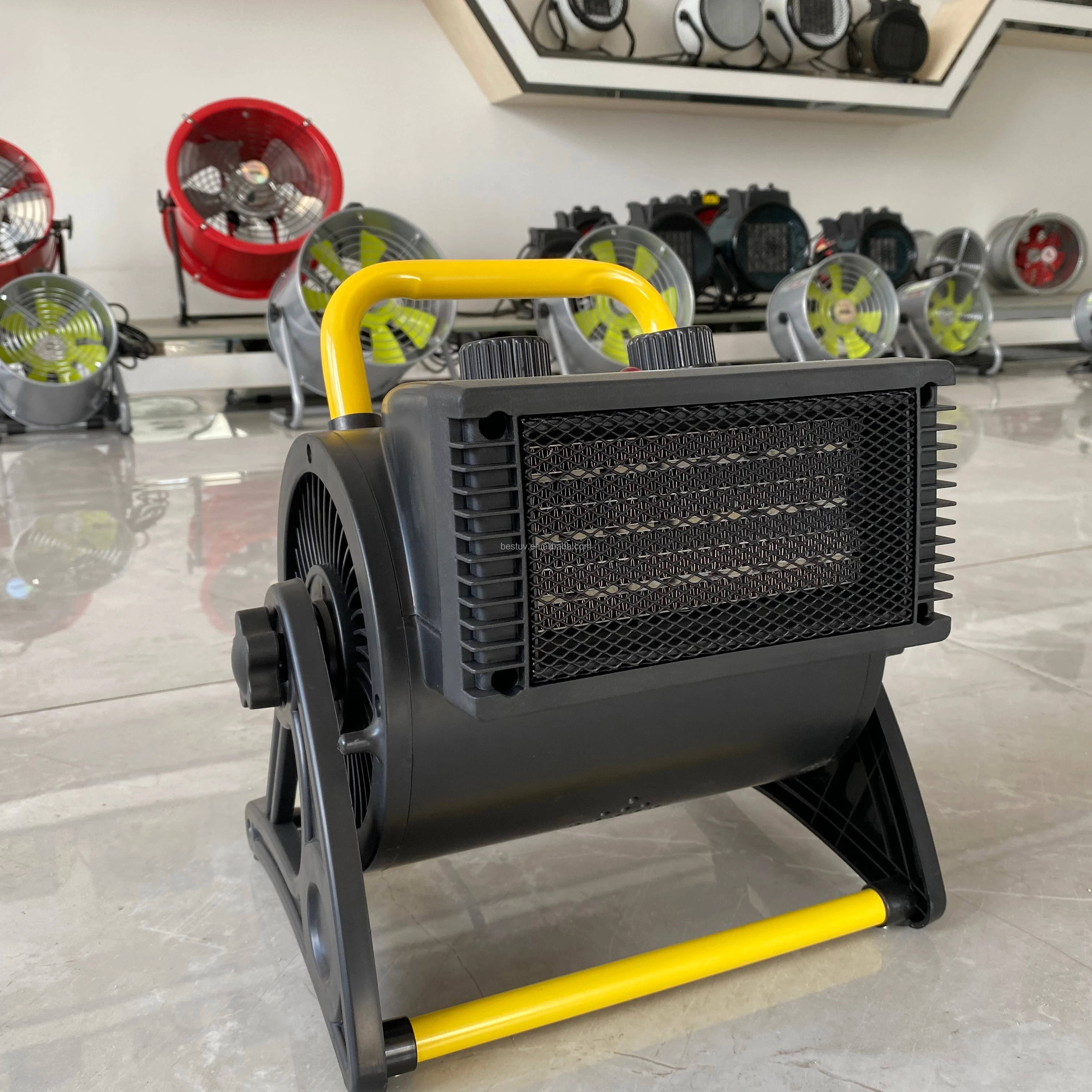 2022 hot Selling 3000W PTC Industrial Portable Ceramic Heating Element Electric Fan Heaters Space Room Heater for Sale