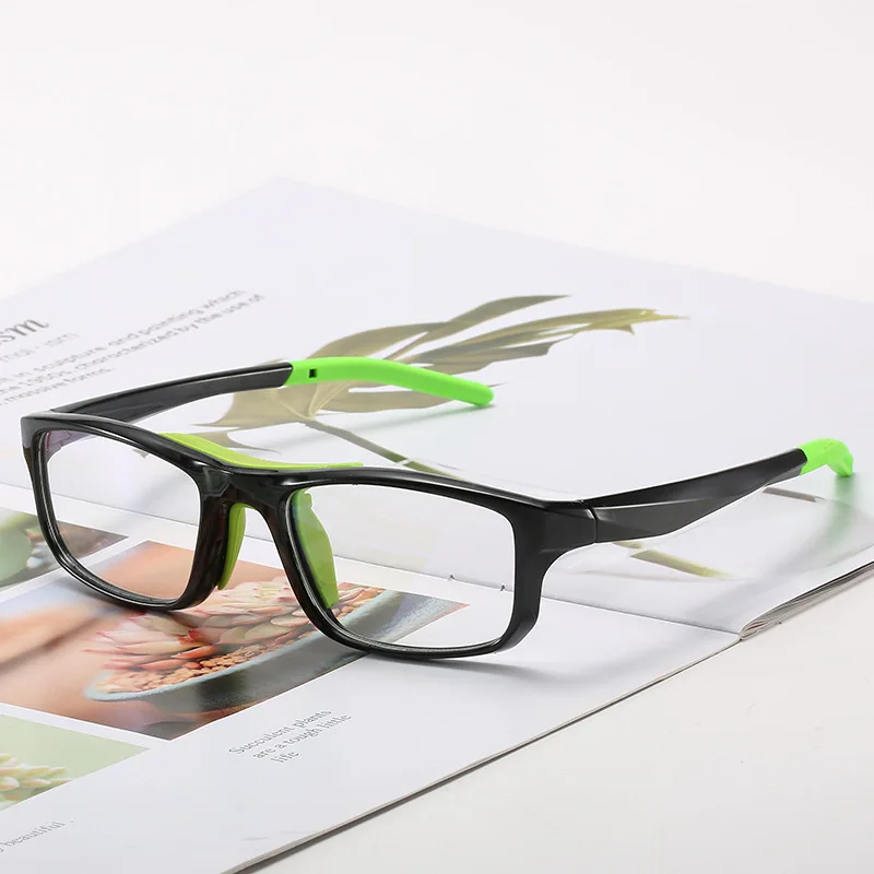 Rectangle Sports Anti Blue Light Eyeglasses Frame for Kids Children Teenagers Silicone Glasses Frame 138mm