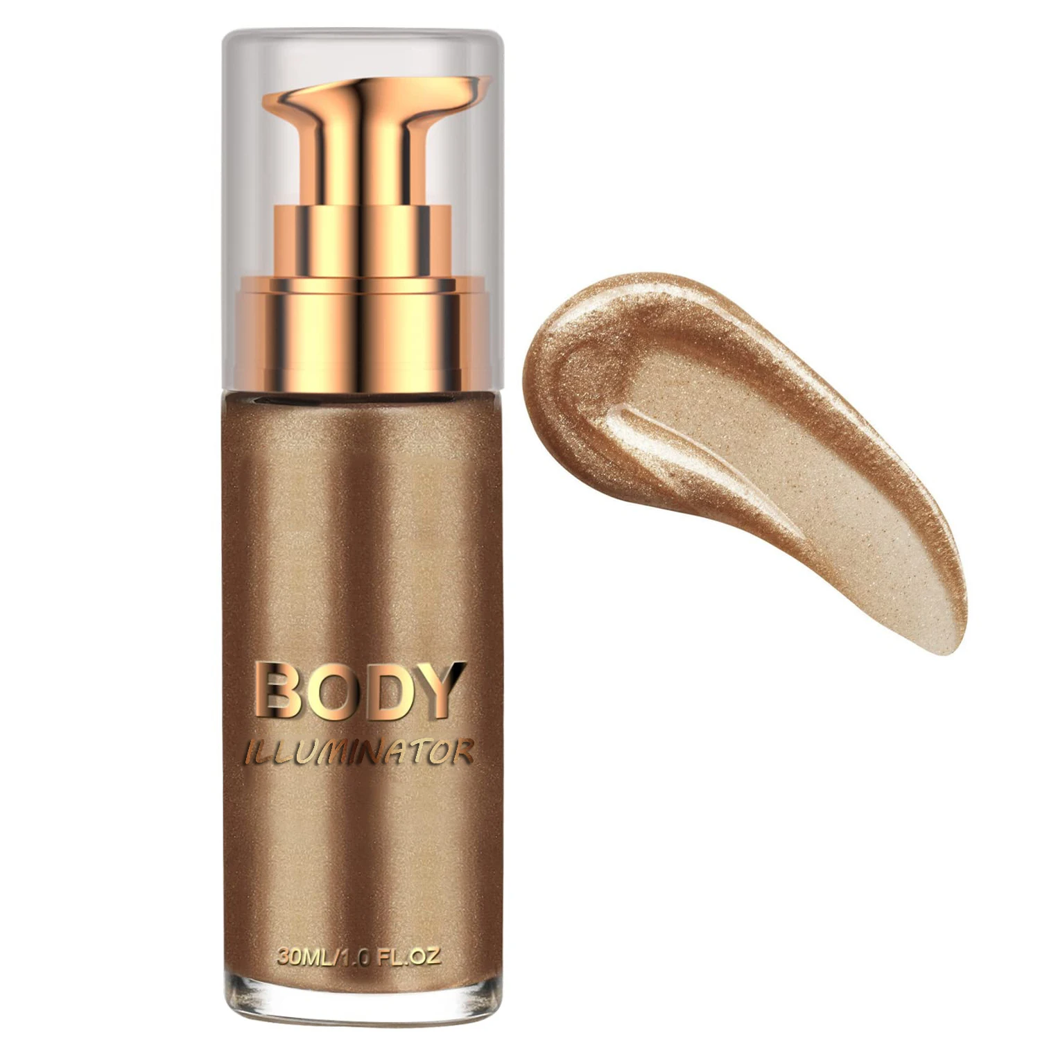 Small MOQ Shimmering Body Glitter Tanning Shimmer Spray Private Label Hot Sale Natural ODM OEM Liquid Highlighter Makeup