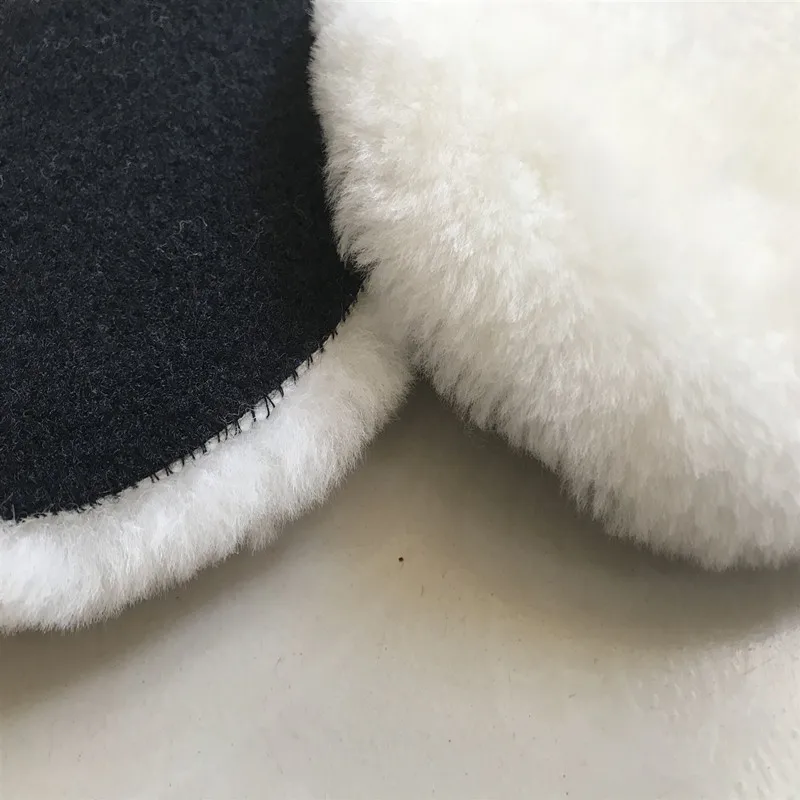 Полировальная накладка из 100% чистой овечьей шерсти, фирменная торговая марка, полировальная Накладка для ухода за автомобилем, полировальные накладки из красивой шерсти