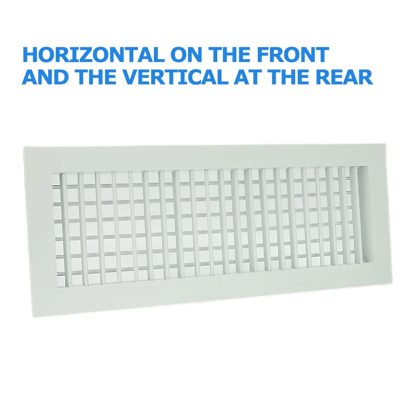 Double deflectors air grille adjustable aluminum modern air vent cover