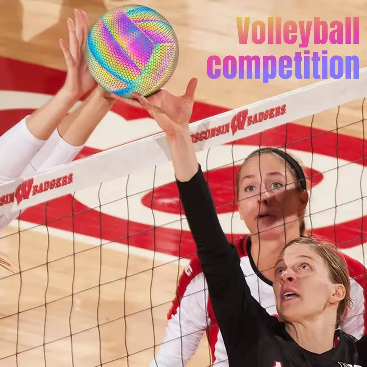 Custom-made high-end soft touch PU materials luminous volleyball, No. 5 Sports Training Ball, indoor and outdoor volleyball