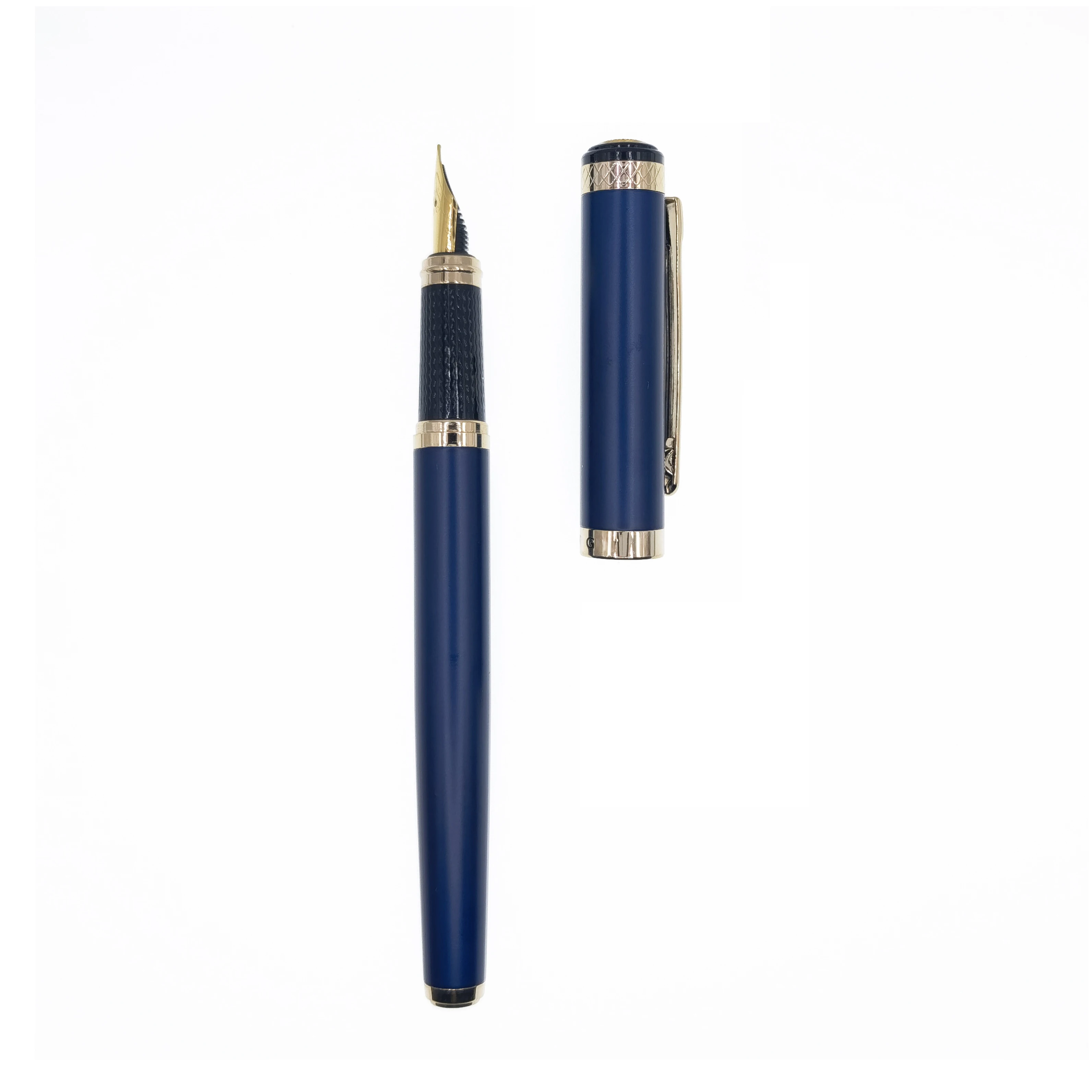 New famous brand wenzhuo Chinese supplier luxury metal blue ink pen fancy fountain pen gold pens
