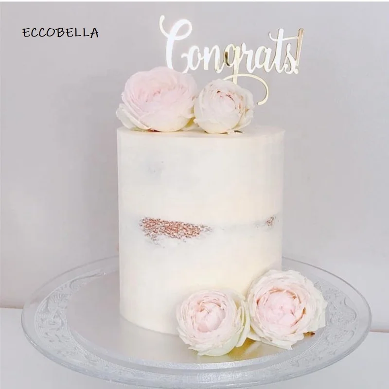 Congrats cake topper acrylic cake topper for pary decoration